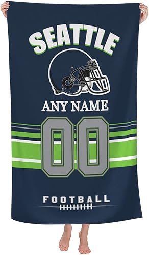 Miniatura 8 de Toallas de playa personalizadas Dallas, toalla de playa personalizada con número de nombre, toalla de baño suave personalizada, manta de playa,