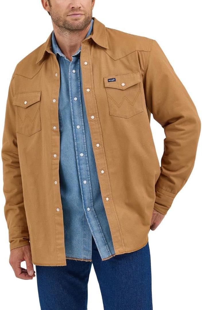 Wrangler Men's Rawhide Flannel Lined Workshirt