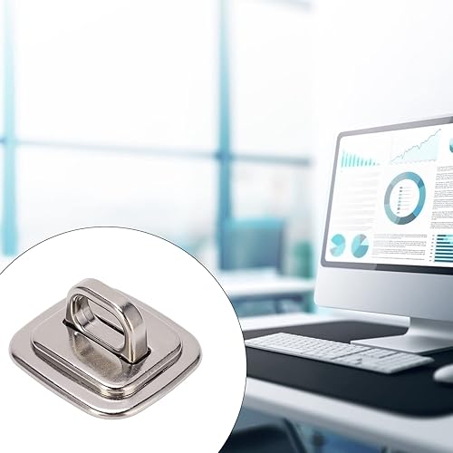 Miniatura 7 de Sonew Base de anclaje de seguridad para bloqueo de computadora antirrobo de cable placa fija para computadoras portátiles, tabletas, monitores,