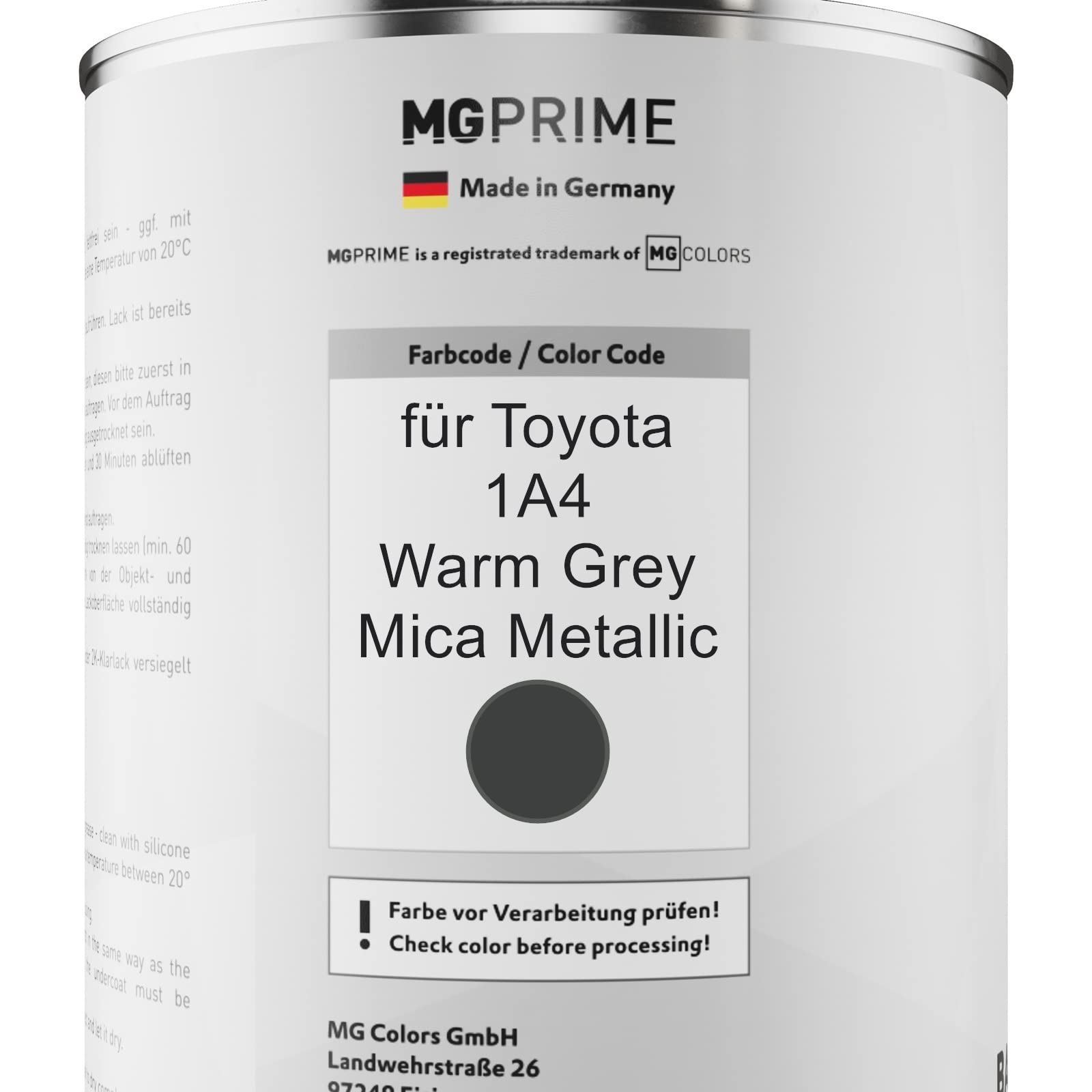 VERNICE PER AUTO Barattolo per Toyota 8K5 Dark Purplish Blue Mica