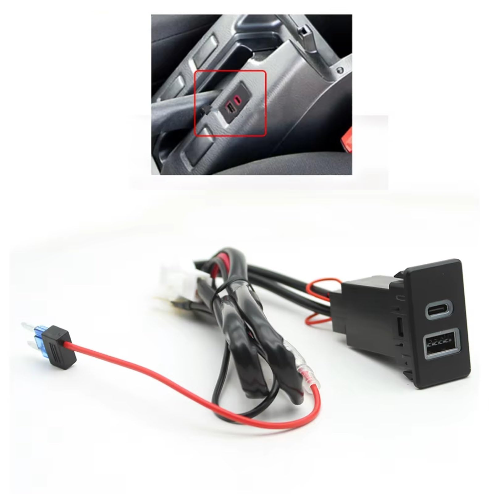 Presa USB Per Console Compatibile Con Nissan Per Paladin Auto Per Caricabatterie PD Ricarica Rapida Telefono QC3.0 Adattatore Presa Di Interfaccia A Doppia Porta Presa USB
