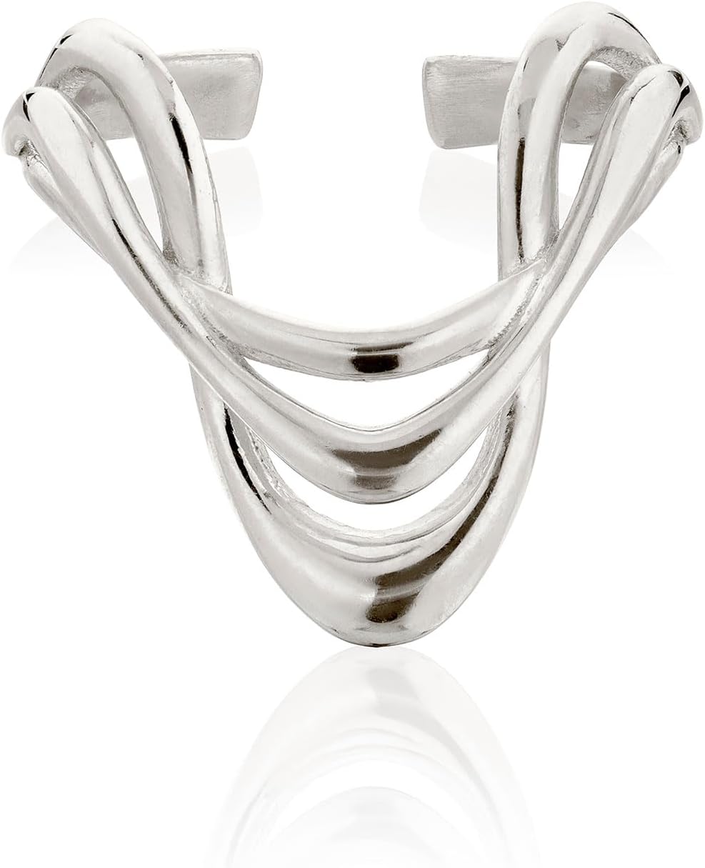 Vee Ring for Women – Dainty V-Shaped Gold or Silver Ring | Elegant Chevron Band for Stacking or Solo Wear | Minimalist Adjustable Fashion Jewelry Gift