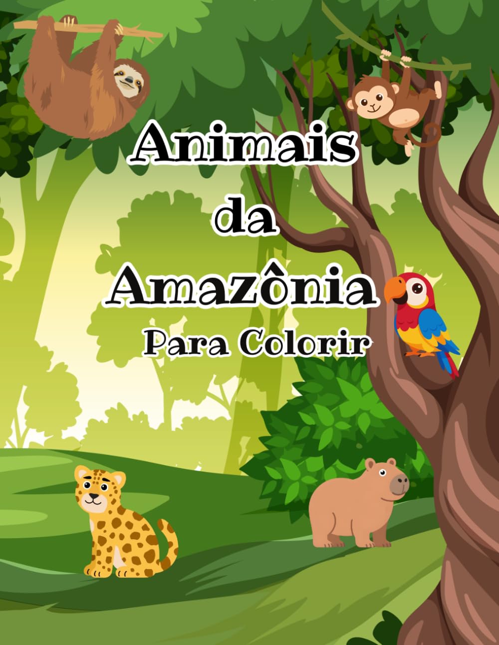 Animais da Amazônia Para Colorir: Diversão infantil com animais amazônicos