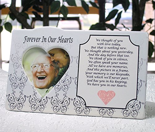 Memorial Photo Frame - Loving Memory Tribute For A Cherished Loved One - We Thought Of You With Love Today - Forever In Our Hearts #TOP1