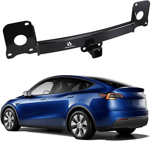 Enganche de Remolque Trasero Tesla Model Y Receptor de Gancho de Remolque Adaptador de Gancho de Remolque compatible con Model Y 2020 2021 2022 2023