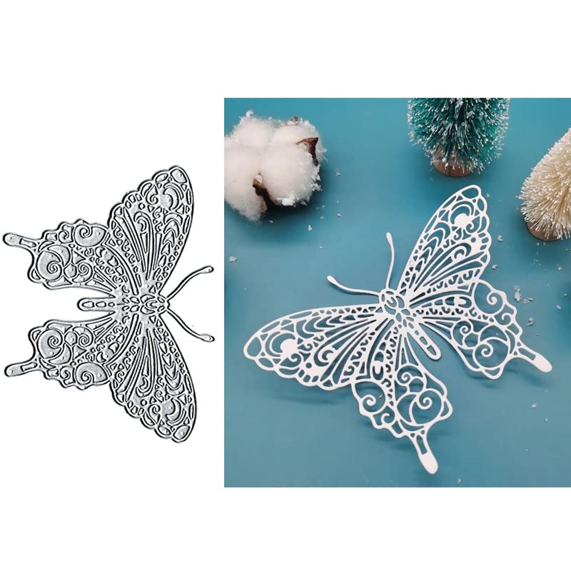 Fustelle Metalliche GLOBLELAND A Forma Di Farfalla - Set Da 3 Matrici Per Taglio Carta E Biglietti - Grandi Dimensioni 152x110 Mm - Per Scrapbooking E Decorazioni Fai Da Te - 3