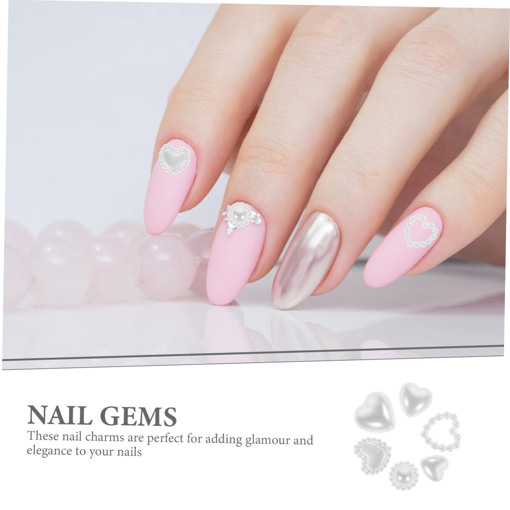 5pezzi Per Unghie Faux Decorazioni Nail Art Per Manicure Accessori Per Unghie Per e Ragazze Per Speciali e