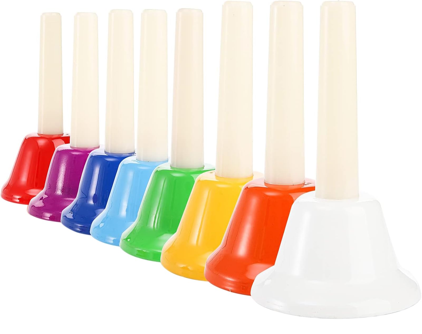 Tosnail 8 Note Metal Hand Bells Colorful Musical Percussion Instruments