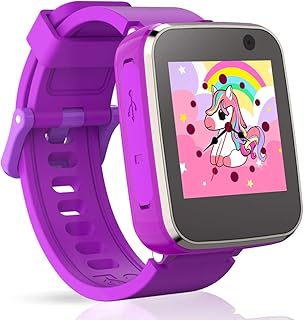 Pussan Smart Watch for Kids Girls Toddler Watch Toys for 3-8 Year Old Touchscreen USB Charging with Selfie Camera Music Pl...