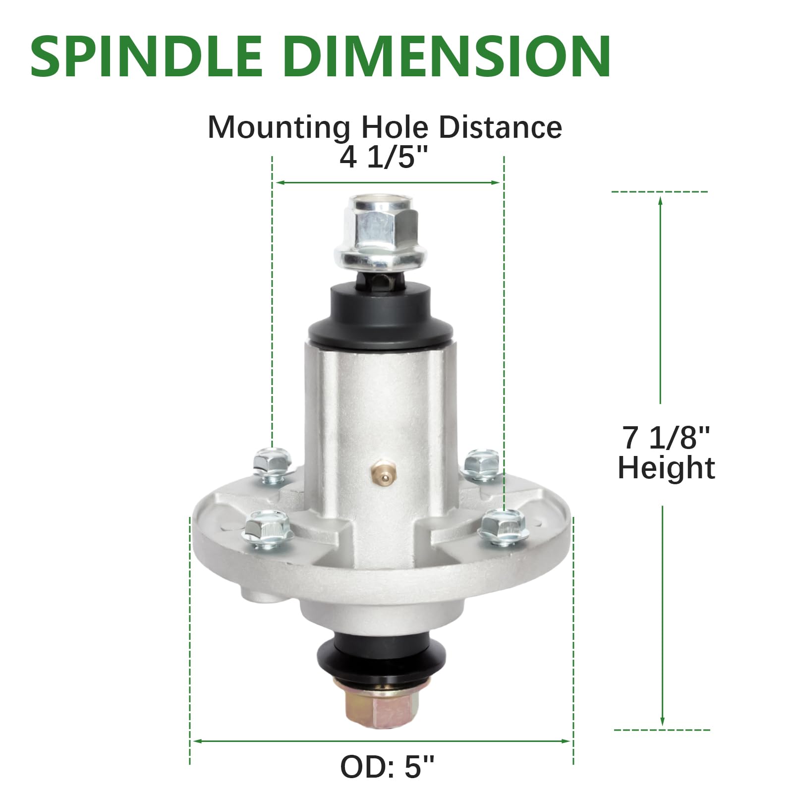 Paquete de 2 unidades de conjunto de husillo sustituye a GY20454 GY21098 GY20867 GY20962 GX21694 AUC15811 apto para LA100-LA165 D100-D160 X110 X120 X140 con 106.7 121 cm. Cubierta de 0.35