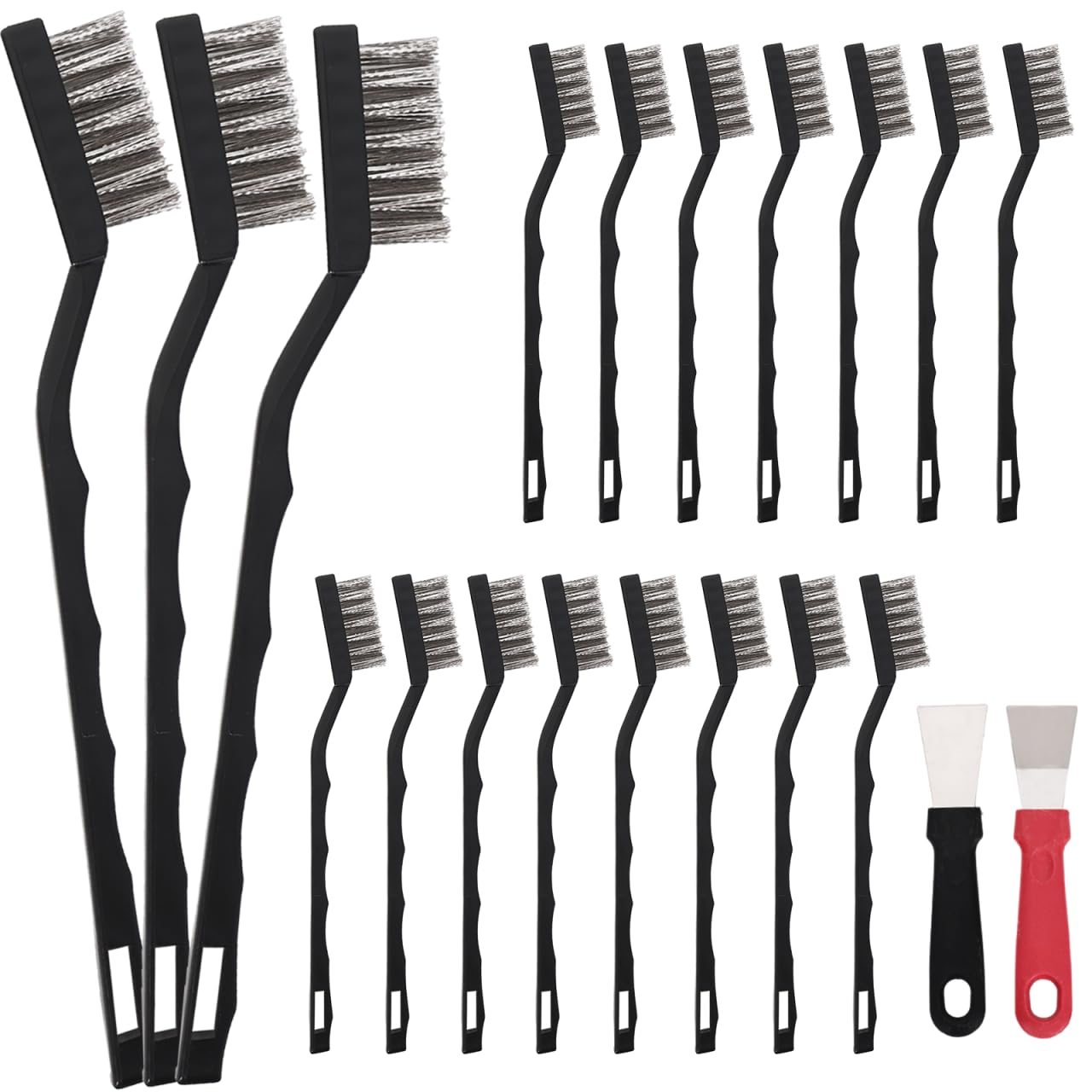 Mini Wire Brush Set - 15 Stainless Steel Brushes -1 Mini Wire Brush Set - 15 Stainless Steel Brushes -1