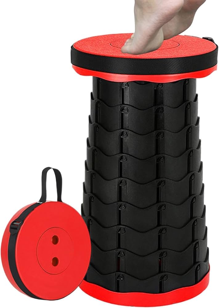 Amazon.co.jp: 伸縮式折りたたみスツール、ポータブル伸縮式スツール