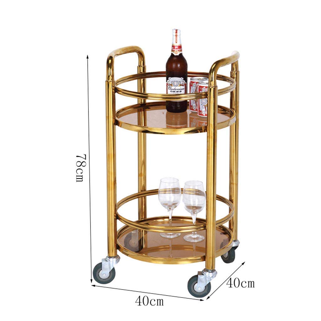 Carrello multifunzionale portatile di bellezza – Carrello mobile da portata per tè, vino, dessert, pratico carrello multiuso per hotel, feste, eventi e passeggini