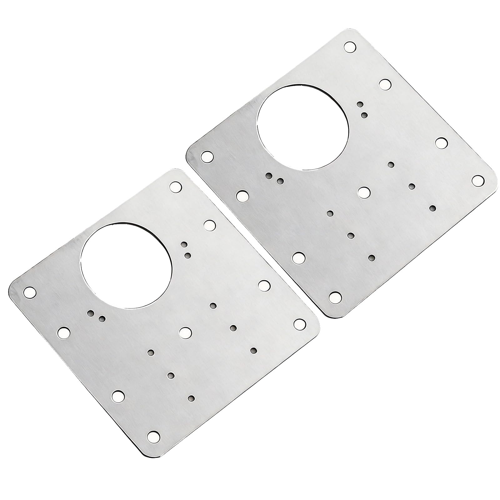 2 Pcs Cabinet Hinges Repair Plate,Hinge Repair Fixing Plates for Kitchen Cabinet, Cupboard Doors and Furniture with 12 Screws