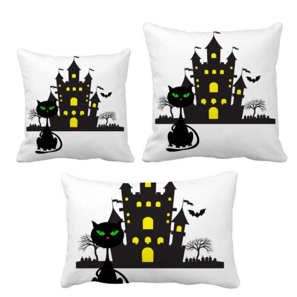 Housse de coussin château d'Halloween, le cadeau de décoration idéal
