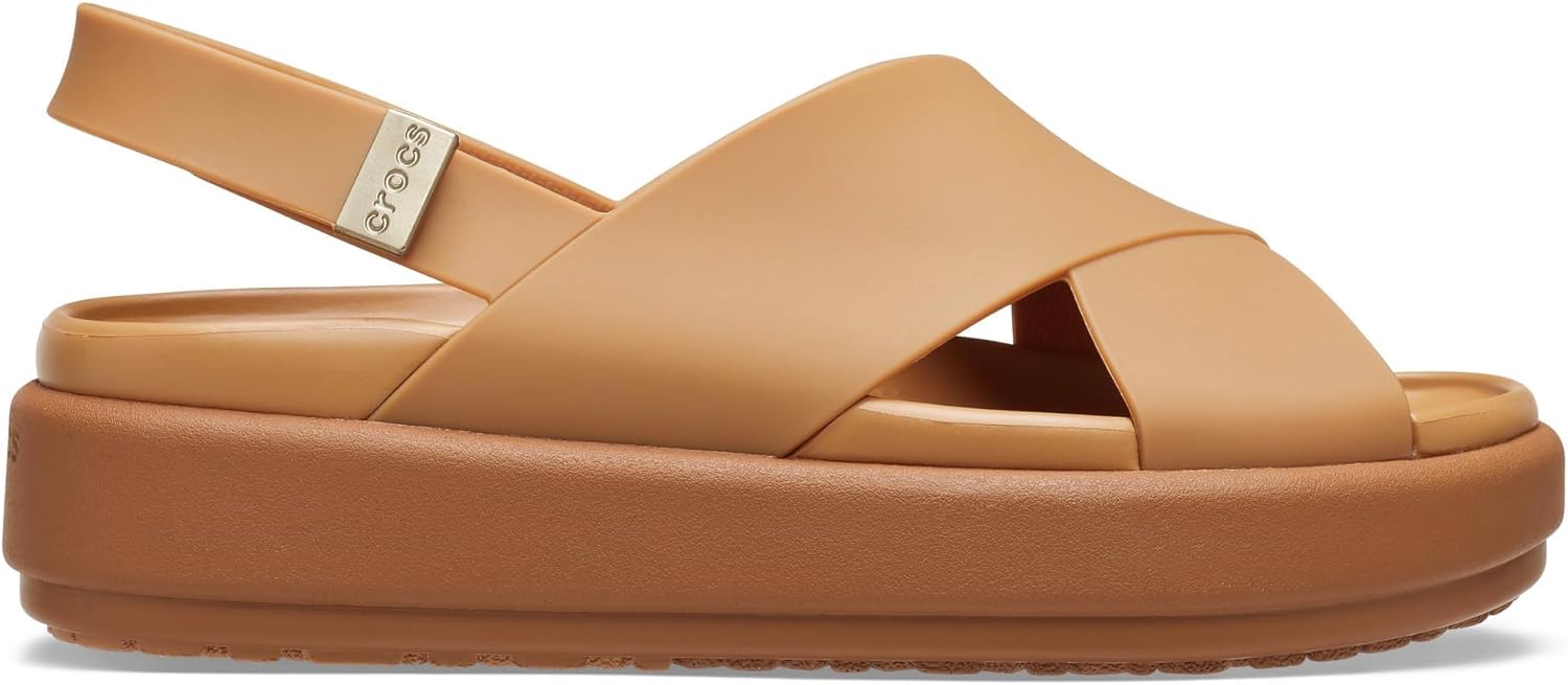 Crocs Women's Brooklyn Luxe Cross Strap Sandals - Image 6