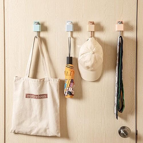 Aqwei [5 Pack] Cute Cat Key Hook Wall Decoration, Cat Key Holder For Wall, Kawaii Room Decor, Kawaii Desk Accessories #TOP4