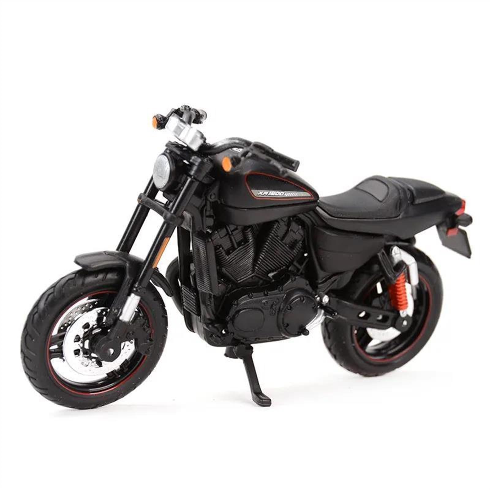 SEYXF Motorbike Toy 1:18 for Harley for Davidson XR 1200X 2011 Motorcycle Model Die Cast Vehicles Collectible Toys(Black- Silver)