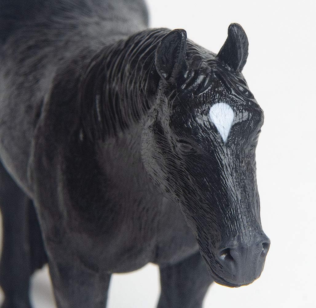 Little Buster 6" Black Plastic Quarter Horse Toy