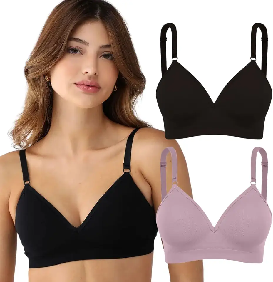 Kit 02 Sutiãs Trifil Daily Bojo e Sem Costura Com Alças Reguláveis