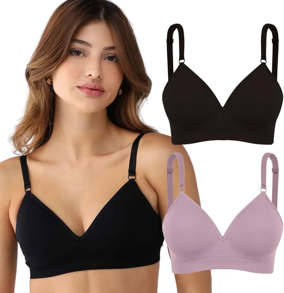 Kit 02 Sutiãs Trifil Daily Bojo e Sem Costura Com Alças Reguláveis