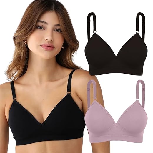 Kit 02 Sutiãs Trifil Daily Bojo e Sem Costura Com Alças Reguláveis