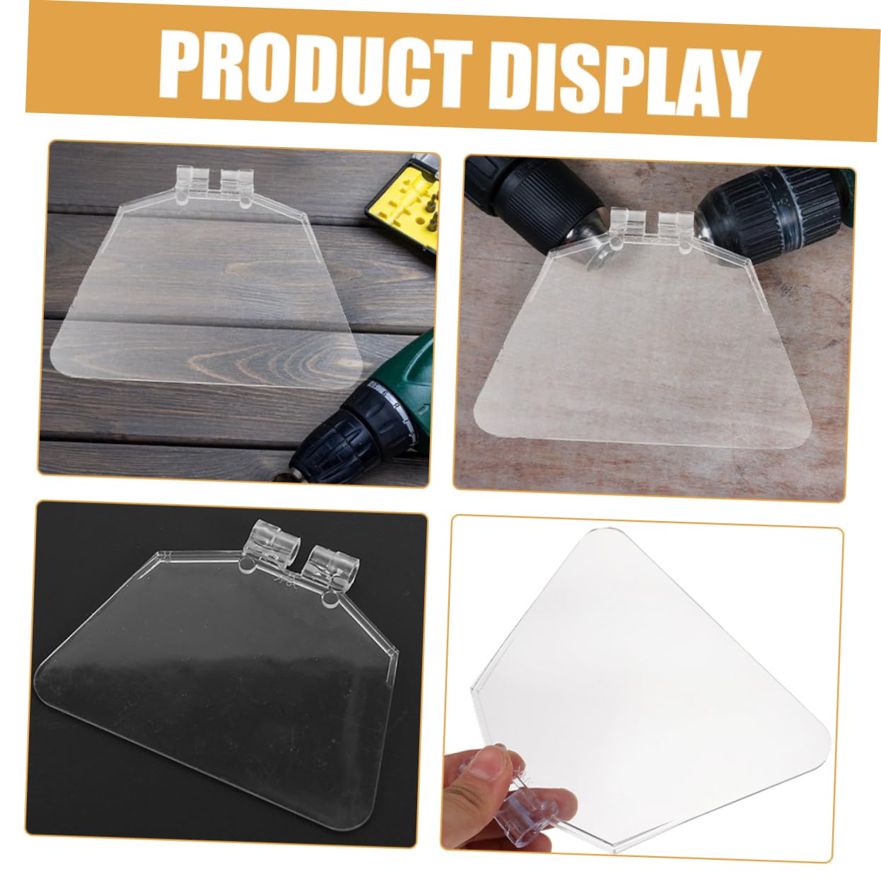 Mikikit 4pcs Bench Eye Device for Grinder Eye Shields Bench Grinder Safety Guard