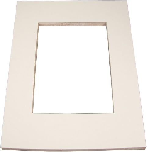 INOVART Inovart Picture-It - Marcos de tapete de presentación  arte precortados en blanco, 9 x 12 pulgadas, paquete de 12