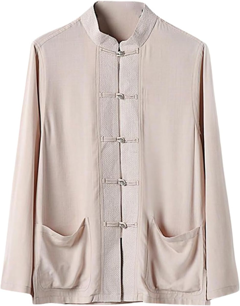 Men's Summer Retro Chinese Style Hanfu Tang Suit Linen Cotton Zen Tea Wear Casual Shirt