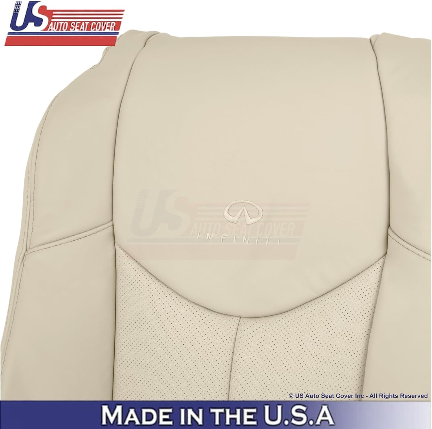 2008-2013 fits Infiniti G37 Leather Perfitsated Driver & Passenger Top Covers