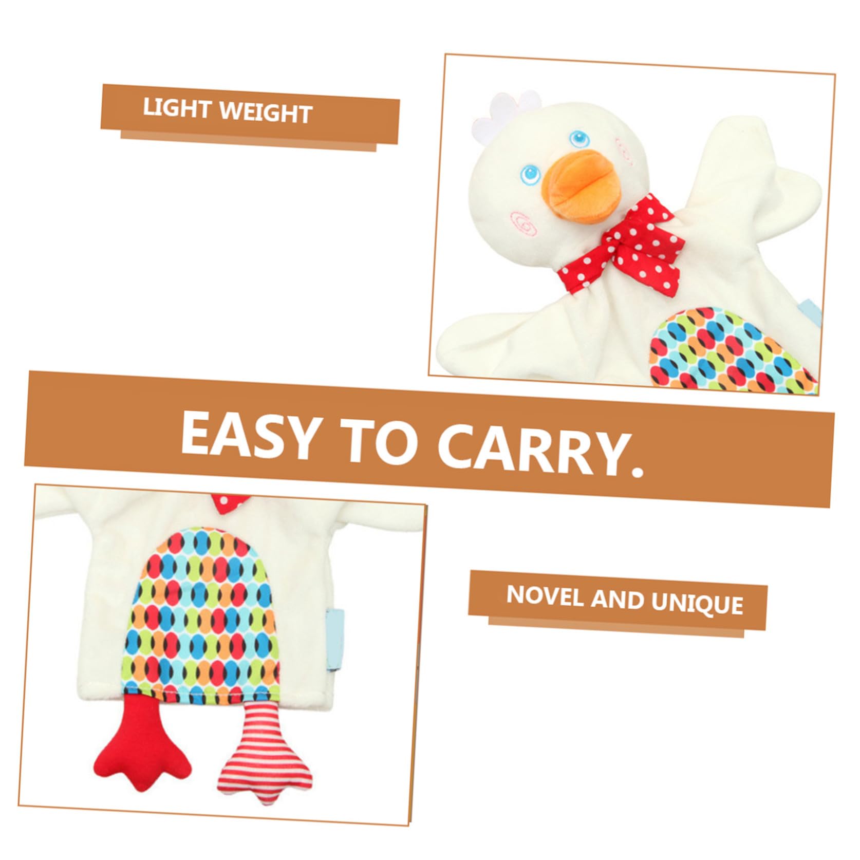 TOYANDONA Títere De Mano De Pato para Niño Niña Juguete Interactivo Educativo para Padres Hijos Muñeco De Peluche para Cuentacuentos y Creativos para Niño Niña De Años