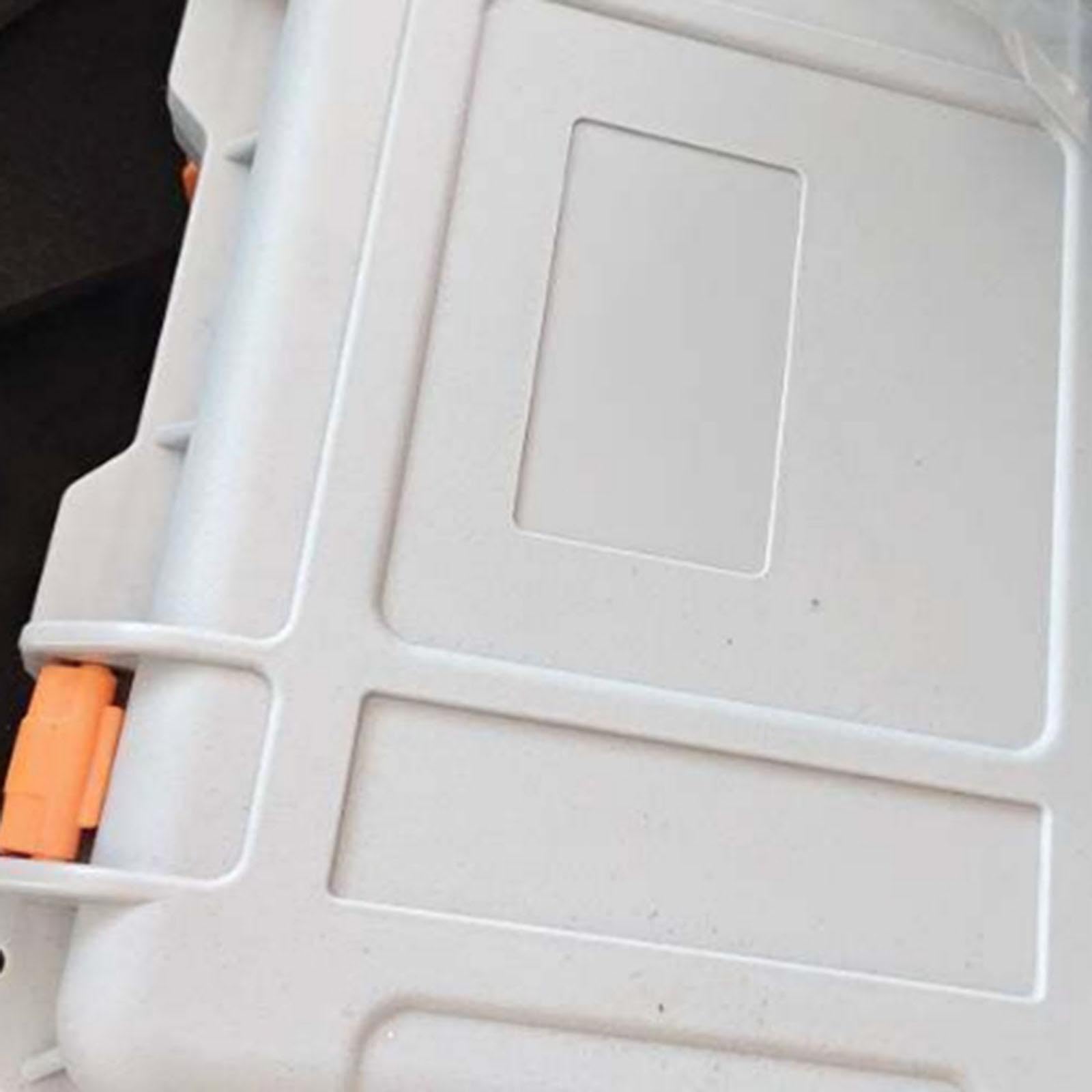 MagiDeal Estuche rígido de transporte, caja de herramientas, organizador de almacenamiento protector sellado con relleno de espuma para accesorios de, Gris Claro