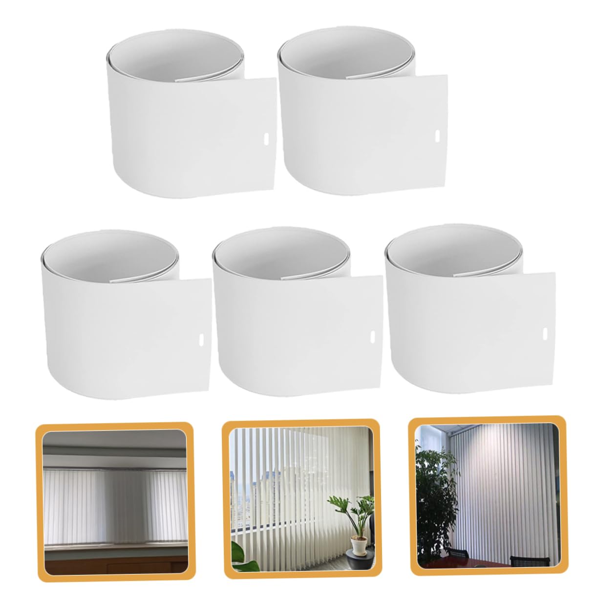 Hemobllo Lot De 3 Pièces De Réparation pour Stores Verticaux Lames De Remplacement pour Stores Coulissants Standard 5 Pièces X 3