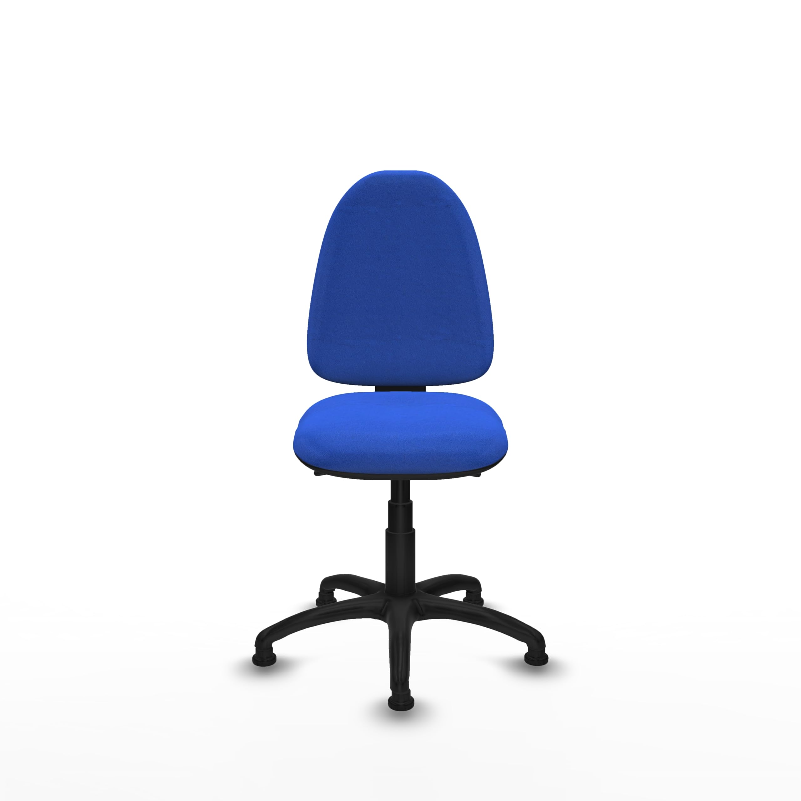 Piqueras y Crespo - Silla sin Ruedas Escritorio Aýna sin Brazos. Equipado con Asincro y Espuma de Corte. Azul