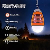 Vista 7 de Himalayan Glow Bombilla eléctrica 2 en 1 para exterminador de insectos, linterna de campamento al aire libre recargable con exterminador