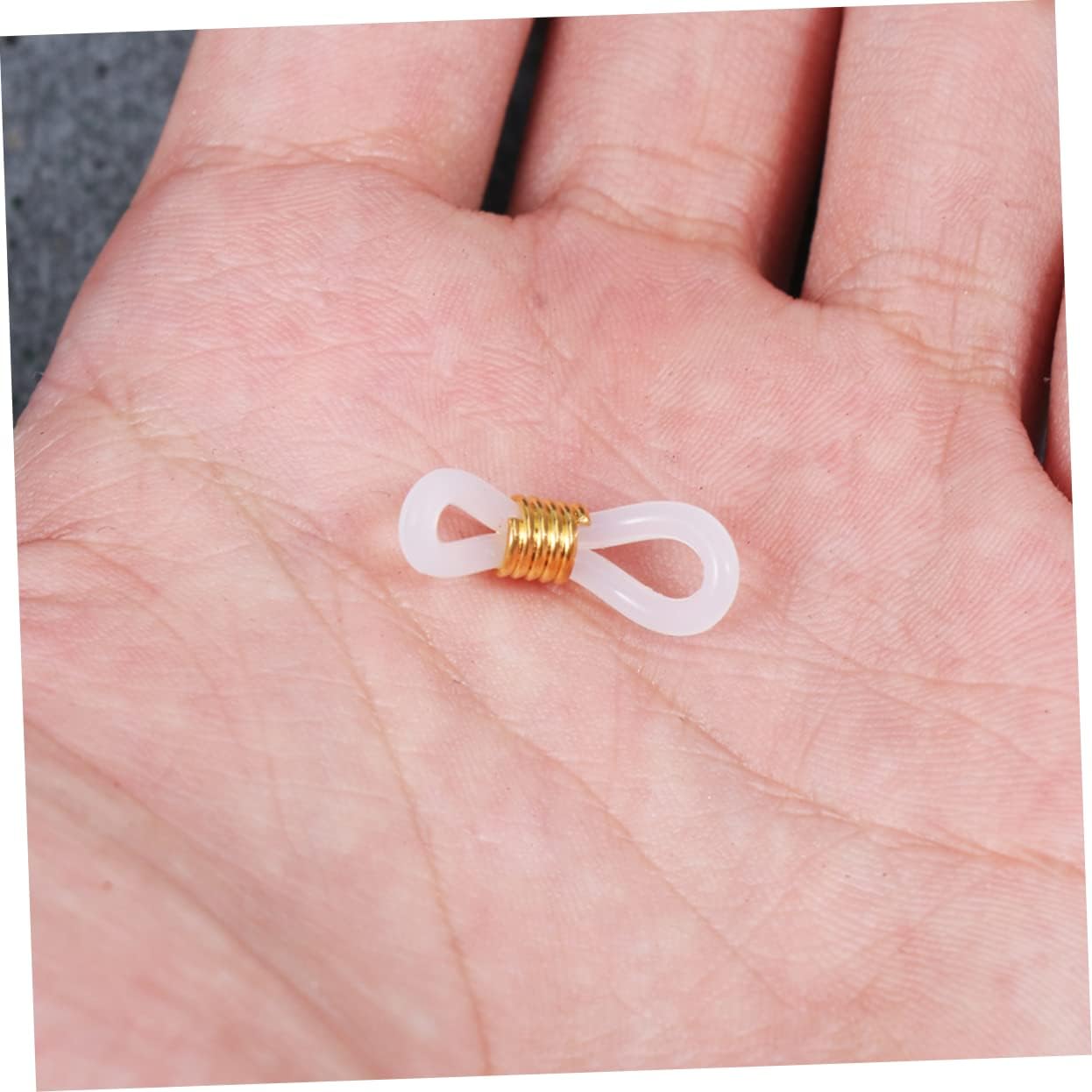 300pcs Gold Filled Chain Bulk Lanyard Accessories Men Eyeglass Chain for Glasses Silicone Ring Fixing Holder