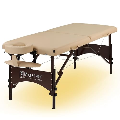 Master Massage Argo Table de Massage avec lumière, Bois Dur