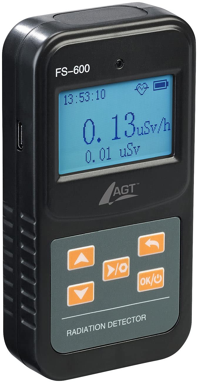 AGT Strahlenmessgerät: Digitaler Geigerzähler & Dosimeter für Alpha-, Beta- & Gammastrahlung (Geigerzähler Alpha- Beta Gamma, Alphastrahlung, strahlenmessung)