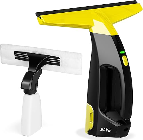 Aspiradora de Ventana Recargable, Juego de Aspiradora de Ventana Eléctrica, Escobilla de Limpieza Eléctrica para Ventanas, Azulejos, Espejos,