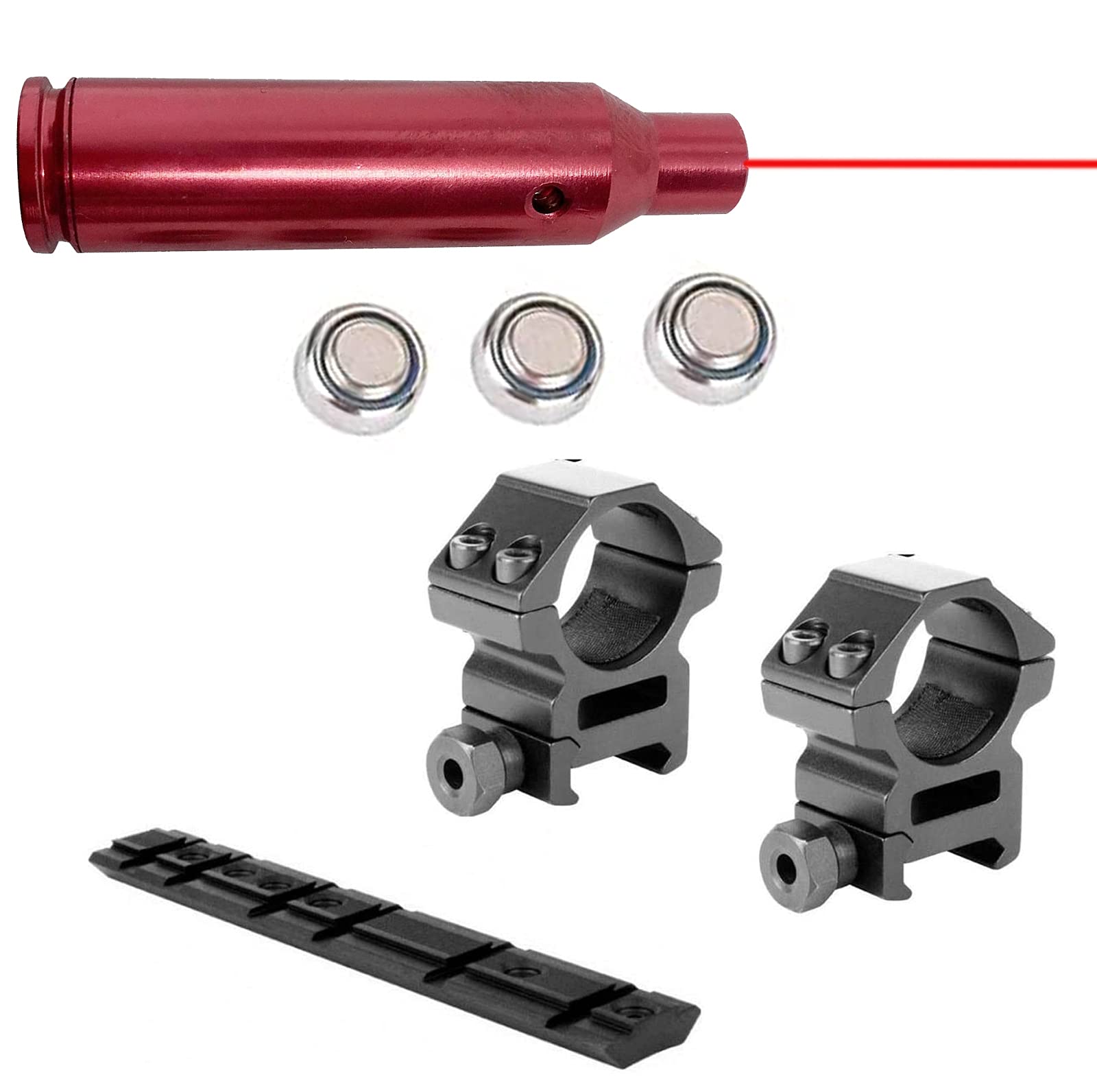 Gotical 6.5 Creedmoor Red Laser Bore Sighter, Boresighter Anodized Red Battery Included Cartridge Bore Sight (Combo of 3)