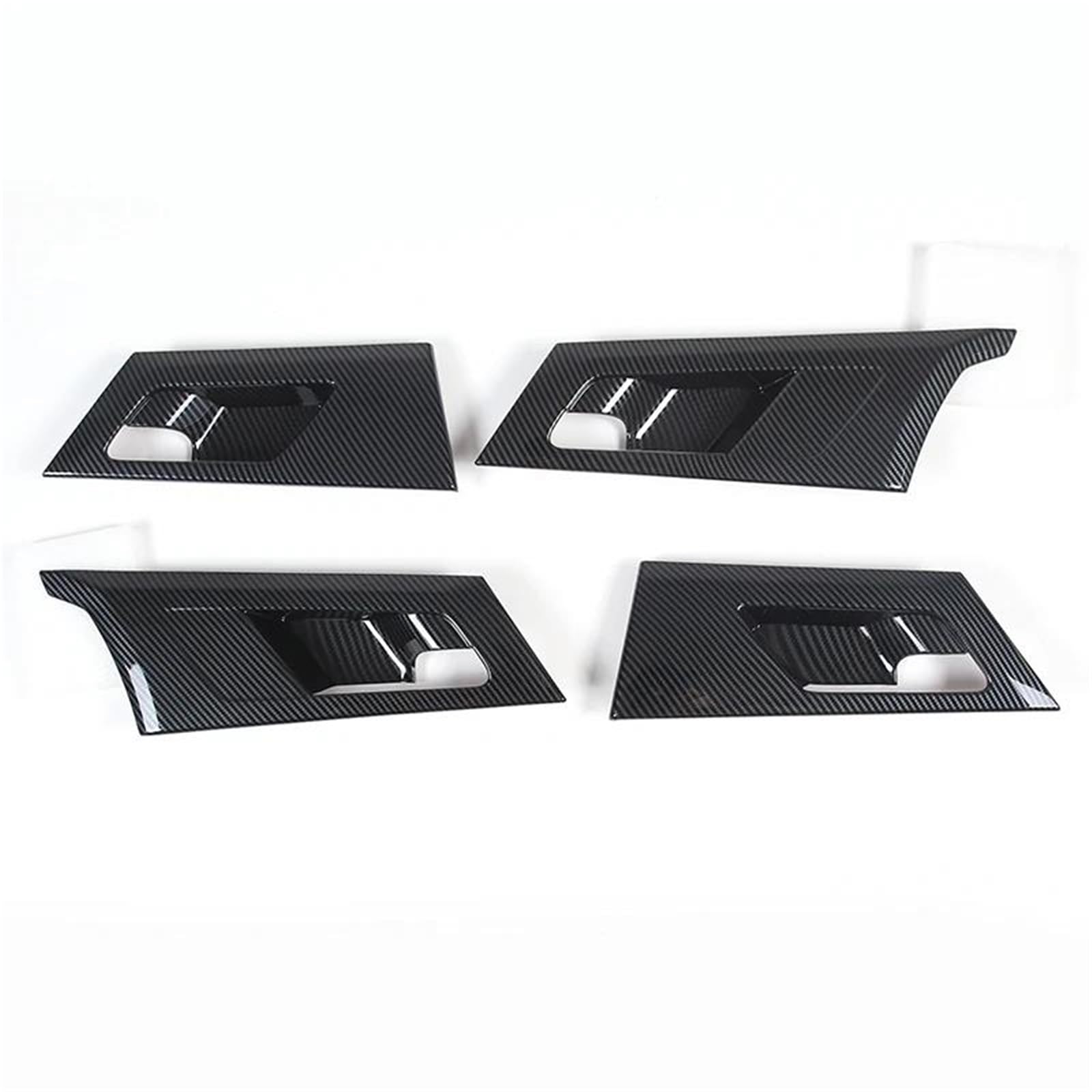 Pypfqumqgr One Color Abs Carbon Fiber Style Car Inner Door Handle Bowl Cover Trim For Mitsubishi For Outlander 2022 2023 2024+