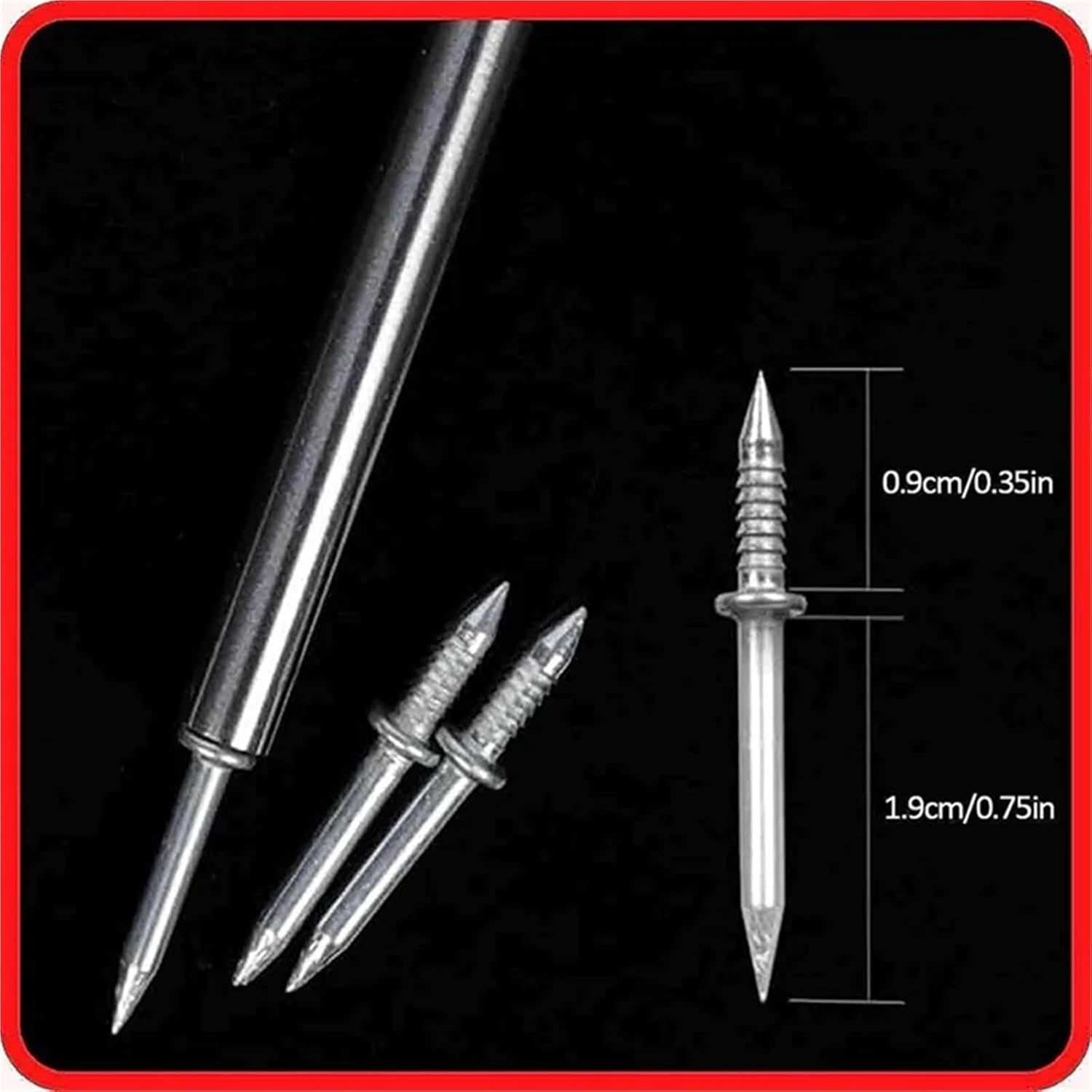 Double Sided Nails Skirting Board Wood 100PCS Double-Head Thread Seamless Nail No Trace Nails Sheep Horn Durable Silver-ABAJ For Solid Wood Trim(500pcs)