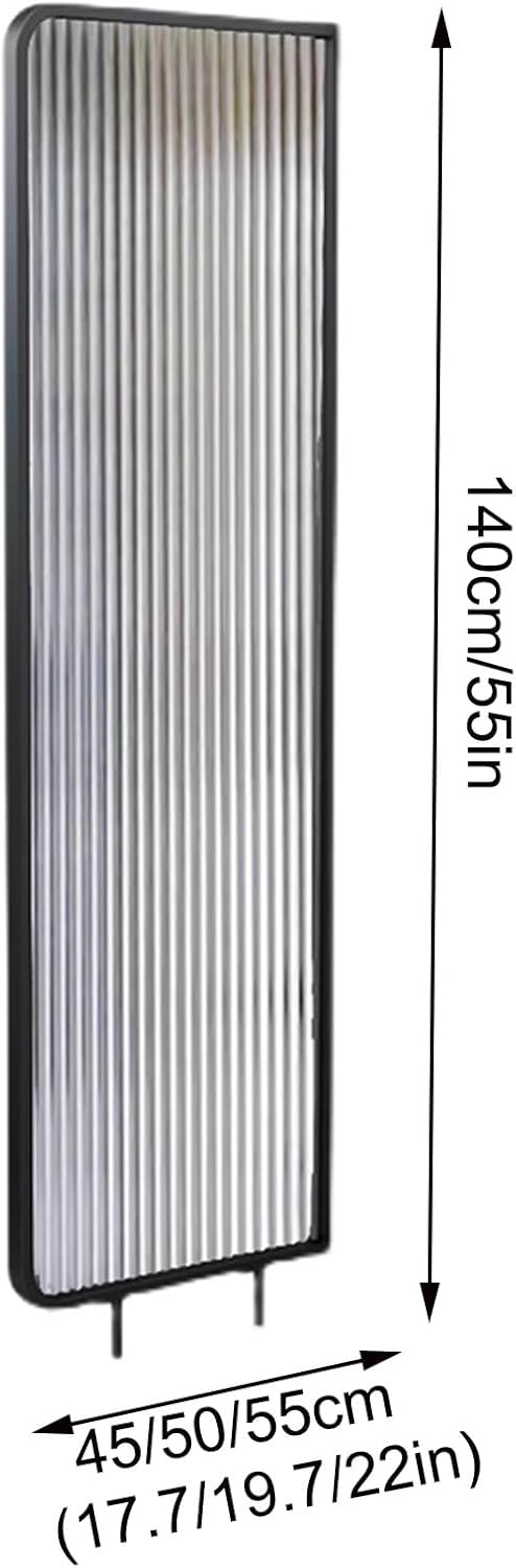 Urinal Screen，Toilet Privacy Partition, Glass Partition, Stainless Steel Partition, Hole Fixed Design, Not Easy to Fall and Move, Durable, Suitable for Public Space/Bathroom/Hotel(55cm/22in)