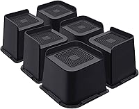 Vista 13 de Elevadores de cama de 6 pulgadas resistentes, elevadores de muebles para cama, escritorio, mesa, sofá, sofá, elevadores de cama de gran