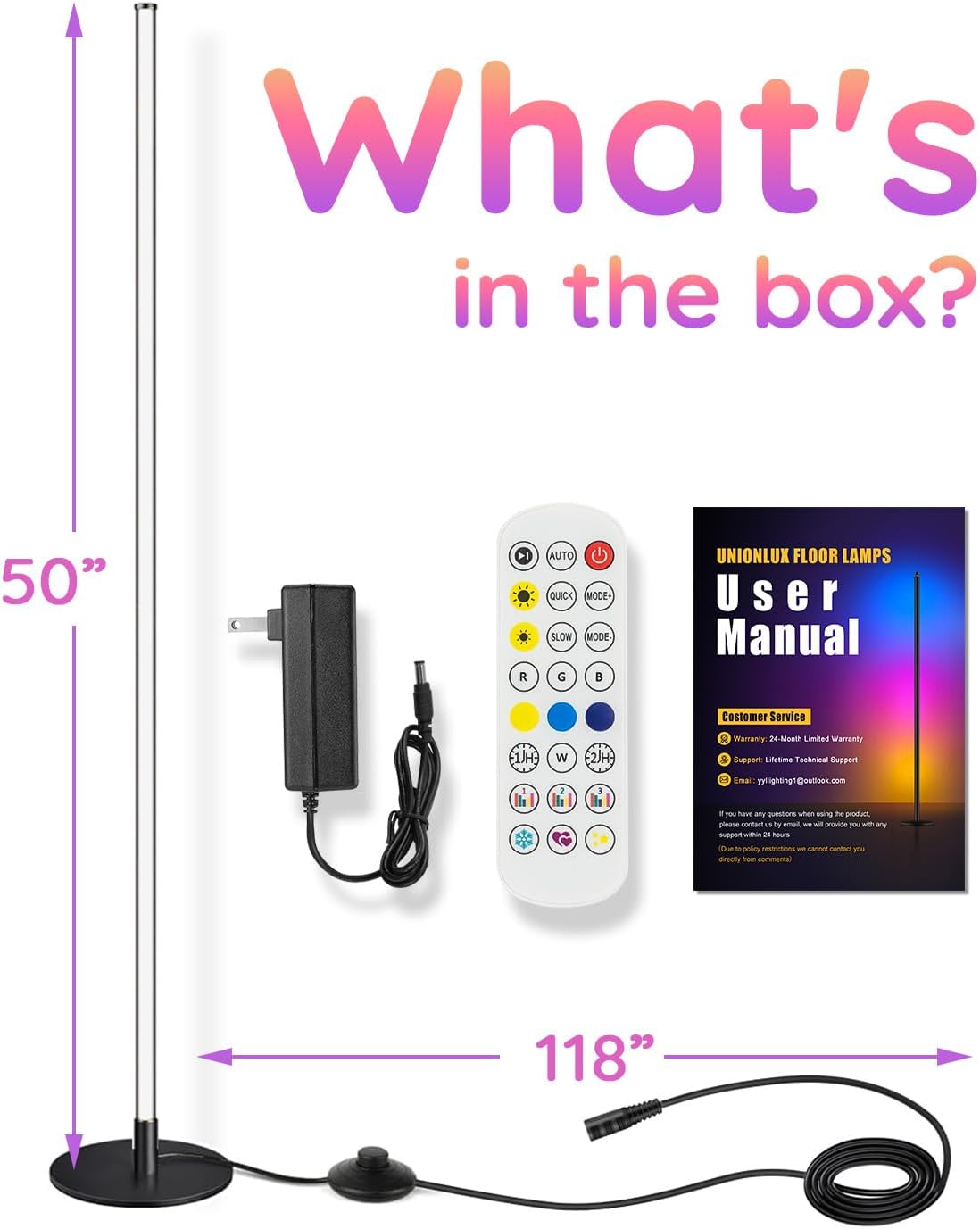 unionlux RGB Corner Floor Lamp 2 Pack with APP/Remote, RGB Corner Lamp with IC Chasing Lights, Modern Floor Lamp for Gaming Living Room Bed Room
