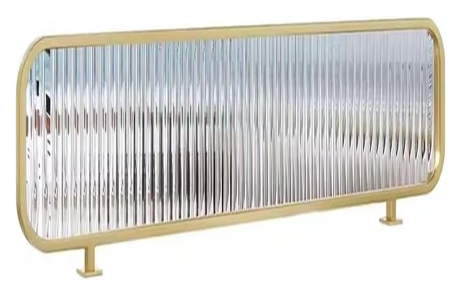 D Divisor de escritorio templado - Panel Ele para zonas de comedor y Worpaces, 130 x 25 cm