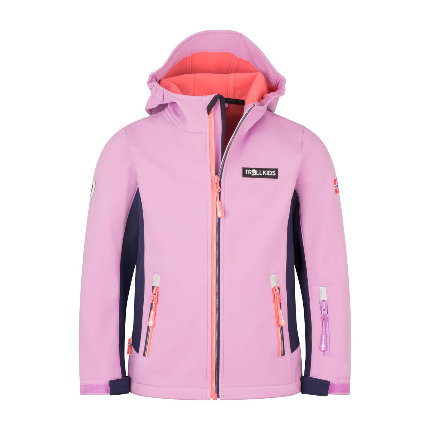 Trollkids Girls Oslofjord Jacket 110, Light Violet