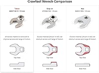 Vista 3 de TEKTON WCF13108 - Llave para patas de gallo de 3/8 pulgadas x 5/16 pulgadas, fabricada en Estados Unidos