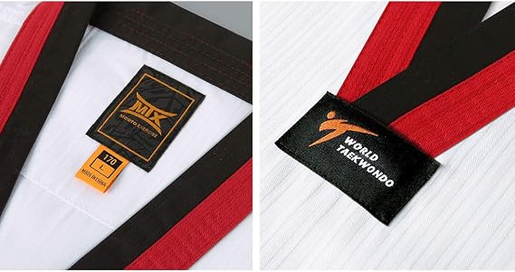MOOTO Taekwondo MTX Basic Uniform Poom Dobok TKD WTF approvaled (150 (Height : 150~159cm)(4.92~5.22ft)
