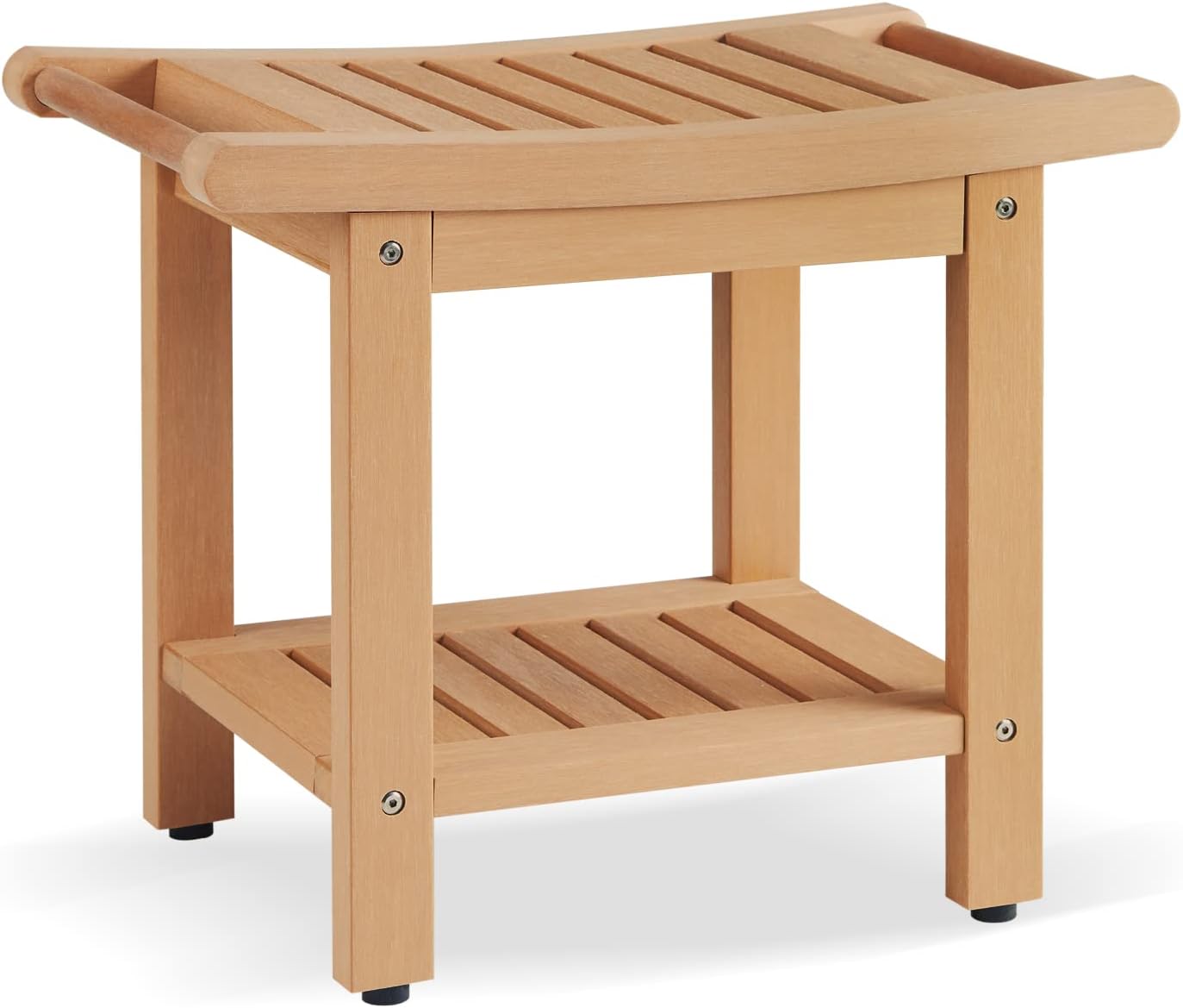ACUEL Shower Bench, Poly Lumber Shower Stool with Handles